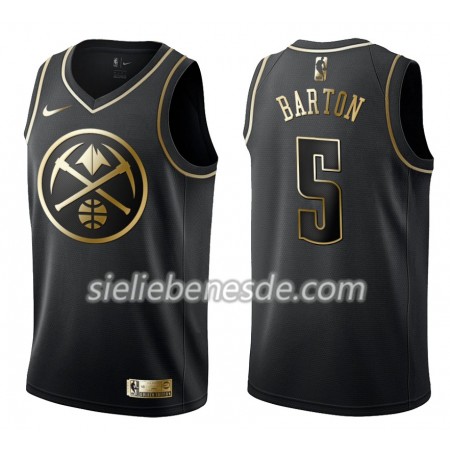 Herren NBA Denver Nuggets Trikot Will Barton 5 Nike Schwarz Golden Edition Swingman